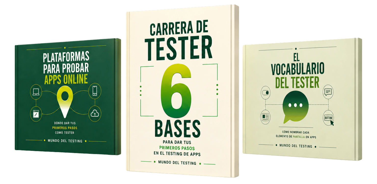 Kit de 3 guías digitales de Mundo del Testing