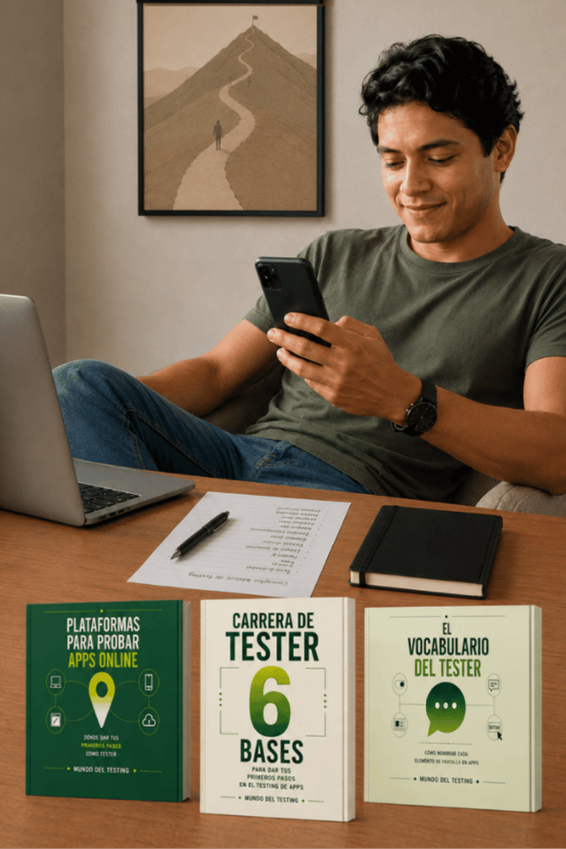 Kit de 3 guías digitales de Mundo del Testing